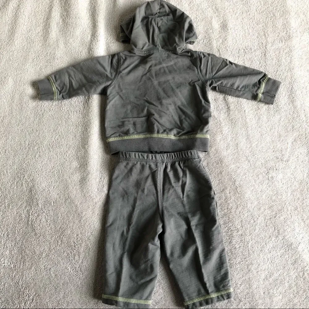 NWOT Carter’s Elephant hoody set & Stripe Snap Top Set